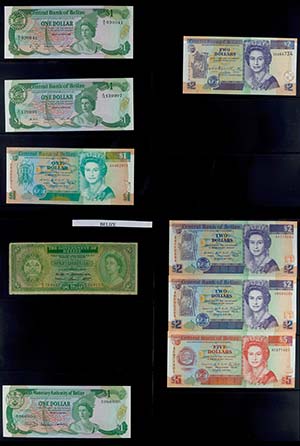 Banknoten Nord- und Südamerika Belize, ... 