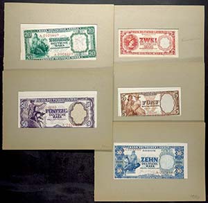 Test Banknotes and Essays Bank German ... 