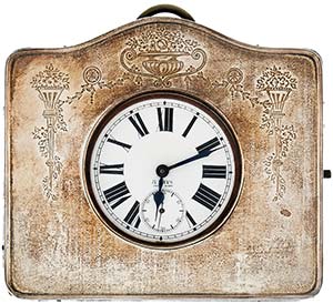 Taschenuhren ab 1901 Reisetischuhr 8 DAYS ... 