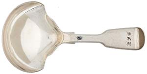 Silverware Serving spoon made of silver with ... 