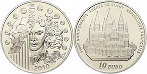 France 1, 5 Euro, 2010, European monetary ... 