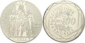 Frankreich 100 Euro, 2012, Herkulesgruppe, ... 