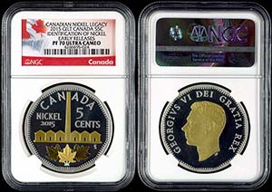 Canada 5 cents, 2015, Canadian nickel ... 