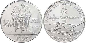 USA 1 Dollar, Silber, 1995, XXVI. Olympische ... 