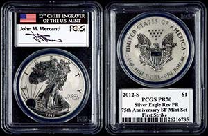 Coins USA 1 Dollar, 2012, S, Silver eagle, ... 