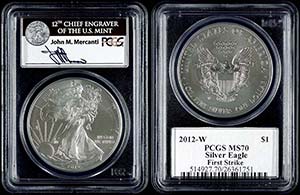Coins USA 1 Dollar, 2012, W, Silver eagle, ... 