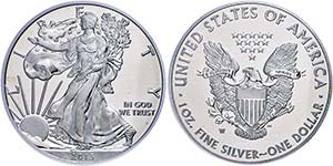 Coins USA 1 Dollar, 2013, W, Silver eagle, ... 