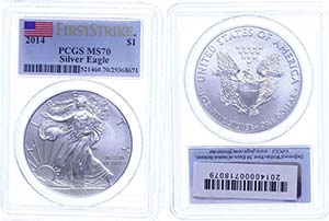Coins USA 1 Dollar, 2014, Silver eagle, in ... 