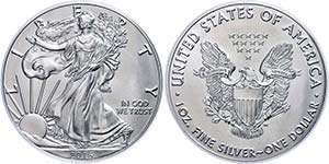 Coins USA 1 Dollar, 2016, Silver eagle, in ... 
