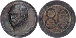 Medallions Germany before 1900 Bismarck, ... 