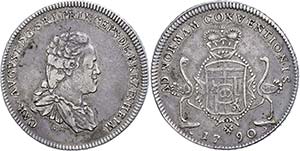 Bretzenheim Principality Thaler, 1790, Karl ... 