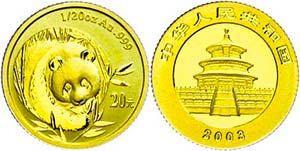 China Volksrepublik 20 Yuan, Gold, 2003, ... 