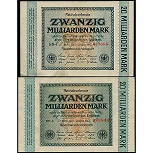 Deutsche Reichsbanknoten 1874-1945 Weimarer ... 
