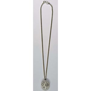 Gemmed Necklaces Ladies curb necklace with a ... 