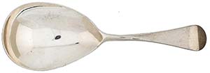 Silverware Serving spoon made of silver. ... 
