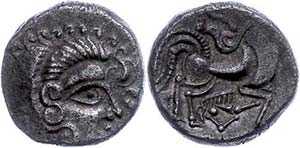 Münzen Kelten Gallien, Coriosolites, Billon ... 