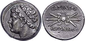Sizilien Syrakus, 10 Litren (8,43g), 215-214 ... 