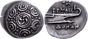 Makedonien Tetrobol (2,19g), ca. 158-149 v. ... 