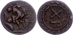 Coins Roman Imperial Period Spintria (4, 32 ... 