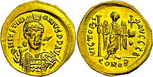 Coins Byzantium Justinus I., 518-527, ... 