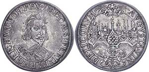 Augsburg Imperial City Thaler, 1639, with ... 