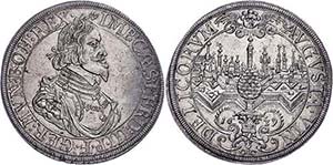 Augsburg Reichsstadt Taler, 1639, mit Titel ... 
