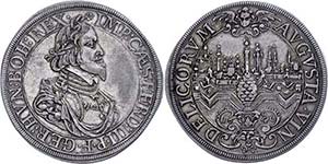 Augsburg Imperial City Thaler, 1641, with ... 