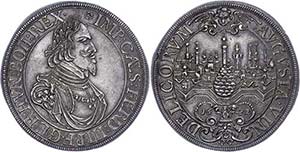 Augsburg Imperial City Thaler, 1642, with ... 