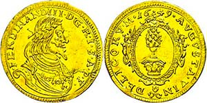 Augsburg Imperial City Ducat, 1649, with ... 