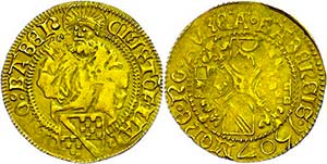 Baden-Baden Margravate Gold guilders, 1507, ... 