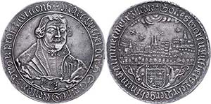 Eisleben City 3 / 4 thaler (21, 27 g), 1661, ... 