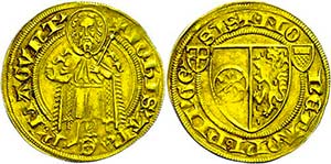 Mainz Archdiocese Gold guilders (3, 42 g), ... 