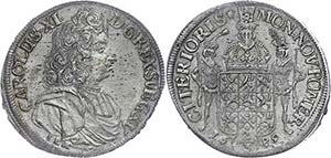 Pomerania Duchy 2 / 3 thaler, 1689, Karl XI, ... 