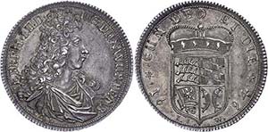 Württemberg Duchy 1 / 2 thaler, 1694, ... 