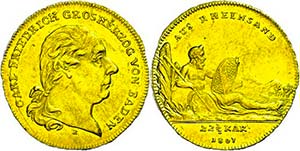 Baden Ducat (Rhine gold ducat), 1806, Karl ... 