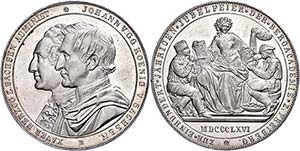 Saxony Silver medal in the weight of a ... 