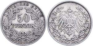Kleinmünzen 1871-1922 50 Pfennig, Silber, ... 
