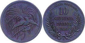 Coins German Colonies New Guinea, 10 penny, ... 