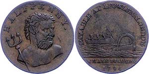 Grossbritannien Middlesex, 1/2 Penny, 1794. ... 