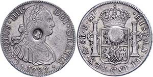 Great Britain 8 Real, 1797, Mexico, FM, with ... 