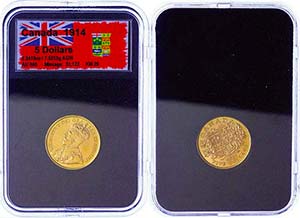 Canada 5 Dollars, Gold, 1914, George V., Fb. ... 