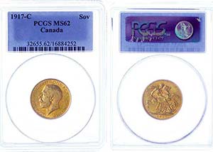 Canada Sovereign, 1917, George V., Mzz C ... 