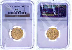Canada Sovereign, 1918, George V., Mzz C ... 
