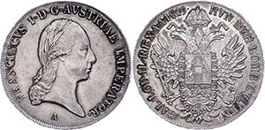 Old Austria Coins until 1918 Thaler, 1819, ... 