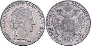 Old Austria Coins until 1918 Thaler, 1845, ... 