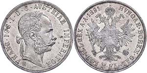 Old Austria Coins until 1918 Double guilder, ... 