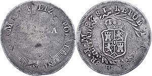 Philippines 8 Real, 1828, Lima, J M, with ... 