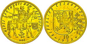 Czech Republic 10 ducat, 1932, St. Wenzel, ... 