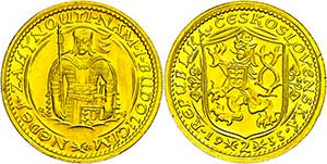 Czech Republic 2 ducat, 1935, St. Wenzel, ... 