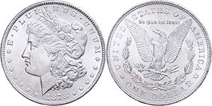 Coins USA Dollar, 1878, Philadelphia, 7 tail ... 